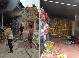 Thông tin về vụ cháy tại xã Hồng Thái (An Dương)